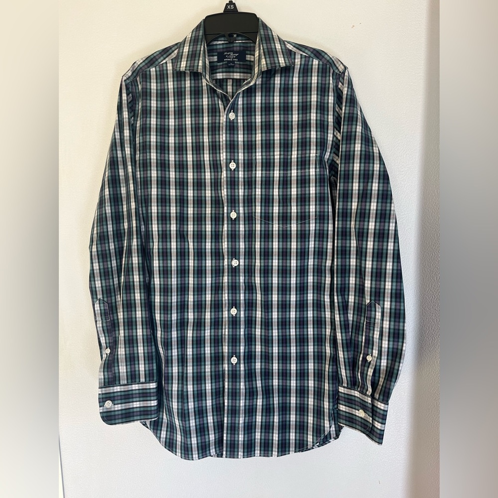 J Crew 80’s 2 ply wrinkle free Men’s XS bottom down shirt
